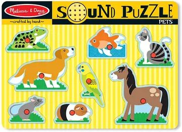 Melissa & Doug Pets Sound Puzzle, Multicolor