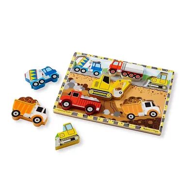 Melissa & Doug Melissa and Doug Construction Chunky Puzzle, Multicolor