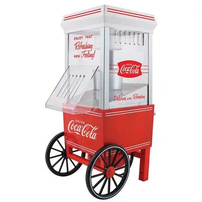 Nostalgia Electrics Coca-Cola 12-Cup Hot Air Popcorn Maker, Red
