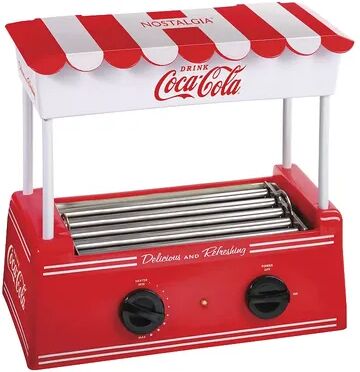 Nostalgia Electrics Coca-Cola Hot Dog Roller & Bun Warmer, Multicolor