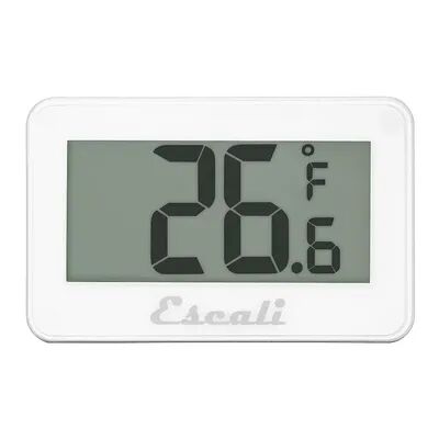 Escali Digital Refrigerator / Freezer Thermometer, White