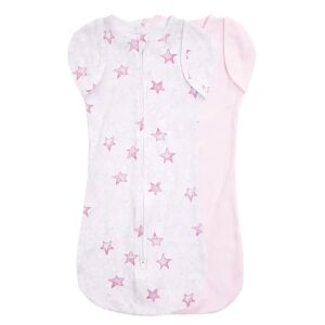 aden + anais essentials newborn easy swaddle&trade; snug 2 pack twinkling stars pink female
