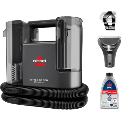 BISSELL Little Green Cordless Portable Carpet Cleaner Titanium/Silver Accents 3682 BISSELL Little Green Cordless Portable Carpet Cleaner Titanium/Silver Accents 3682