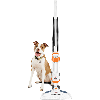 BISSELL PowerFresh Pet Lift-Off 2-in-1 Scrubbing & Sanitizing Steam Mop Brite White/Samba Orange 15441 BISSELL PowerFresh Pet Lift-Off 2-in-1 Scrubbing & Sanitizing Steam Mop Brite White/Samba Orange 15441