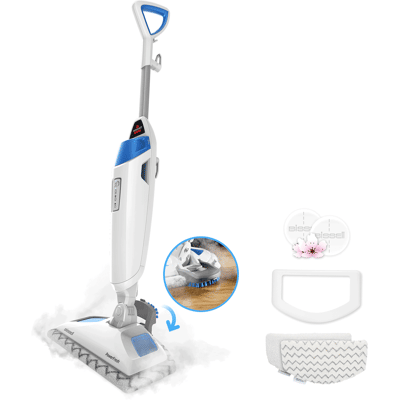 BISSELL PowerFresh Scrubbing & Sanitizing Steam Mop White 1940A BISSELL PowerFresh Scrubbing & Sanitizing Steam Mop White 1940A