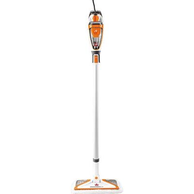 BISSELL PowerFresh Slim 3-in-1 Scrubbing & Sanitizing Steam Mop White/Orange Accents 2181 BISSELL PowerFresh Slim 3-in-1 Scrubbing & Sanitizing Steam Mop White/Orange Accents 2181