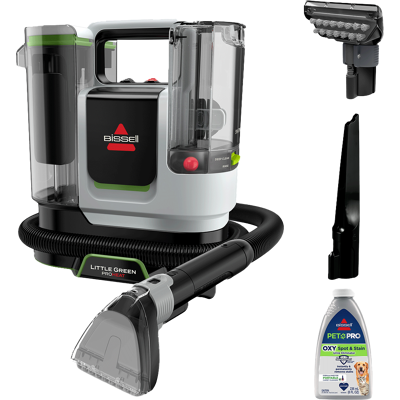 BISSELL Little Green ProHeat SmartMix Portable Deep Cleaner Black/Wasabi Accents 3935 BISSELL Little Green ProHeat SmartMix Portable Deep Cleaner Black/Wasabi Accents 3935