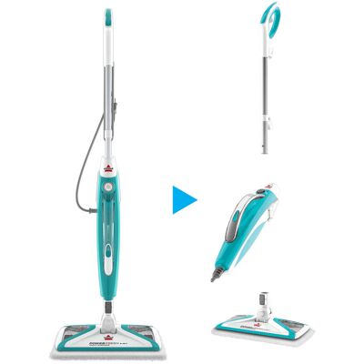 BISSELL PowerFresh 2-IN-1 Multi Surface Sanitizing Steam Mop Electric Blue/White Accents 2814 BISSELL PowerFresh 2-IN-1 Multi Surface Sanitizing Steam Mop Electric Blue/White Accents 2814