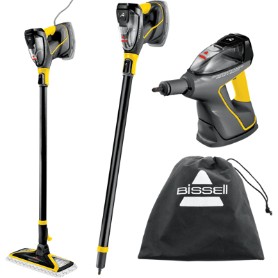 BISSELL PowerSteamer Heavy Duty Steam Mop Titanium/Hip Hop Yellow Accents 2685A BISSELL PowerSteamer Heavy Duty Steam Mop Titanium/Hip Hop Yellow Accents 2685A