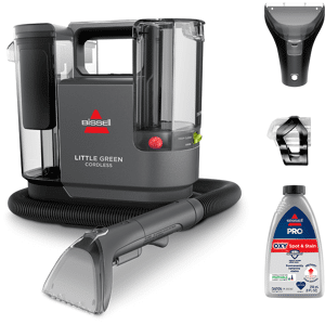 BISSELL Little Green Cordless SmartMix Portable Carpet Cleaner   Titanium/Silver Accents   3682L