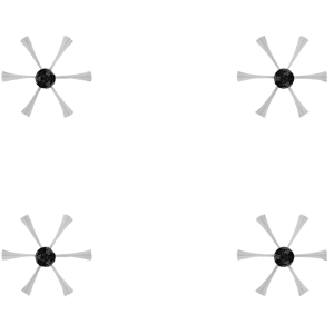 BISSELL Rotating Side Brushes for Select Stick Vacuum (4-pack)   1627085