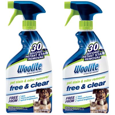BISSELL Woolite Free & Clear Pet Stain & Odor Remover Pretreat (2-pack) 2719 BISSELL Woolite Free & Clear Pet Stain & Odor Remover Pretreat (2-pack) 2719