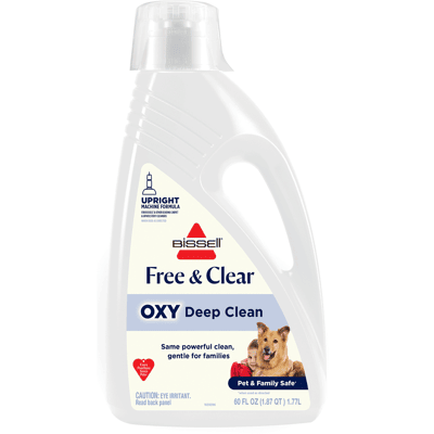 BISSELL Revolution PET OXY Deep Clean Free & Clear Upright Carpet Formula, Size 60 oz 4308 BISSELL Revolution PET OXY Deep Clean Free & Clear Upright Carpet Formula, Size 60 oz 4308