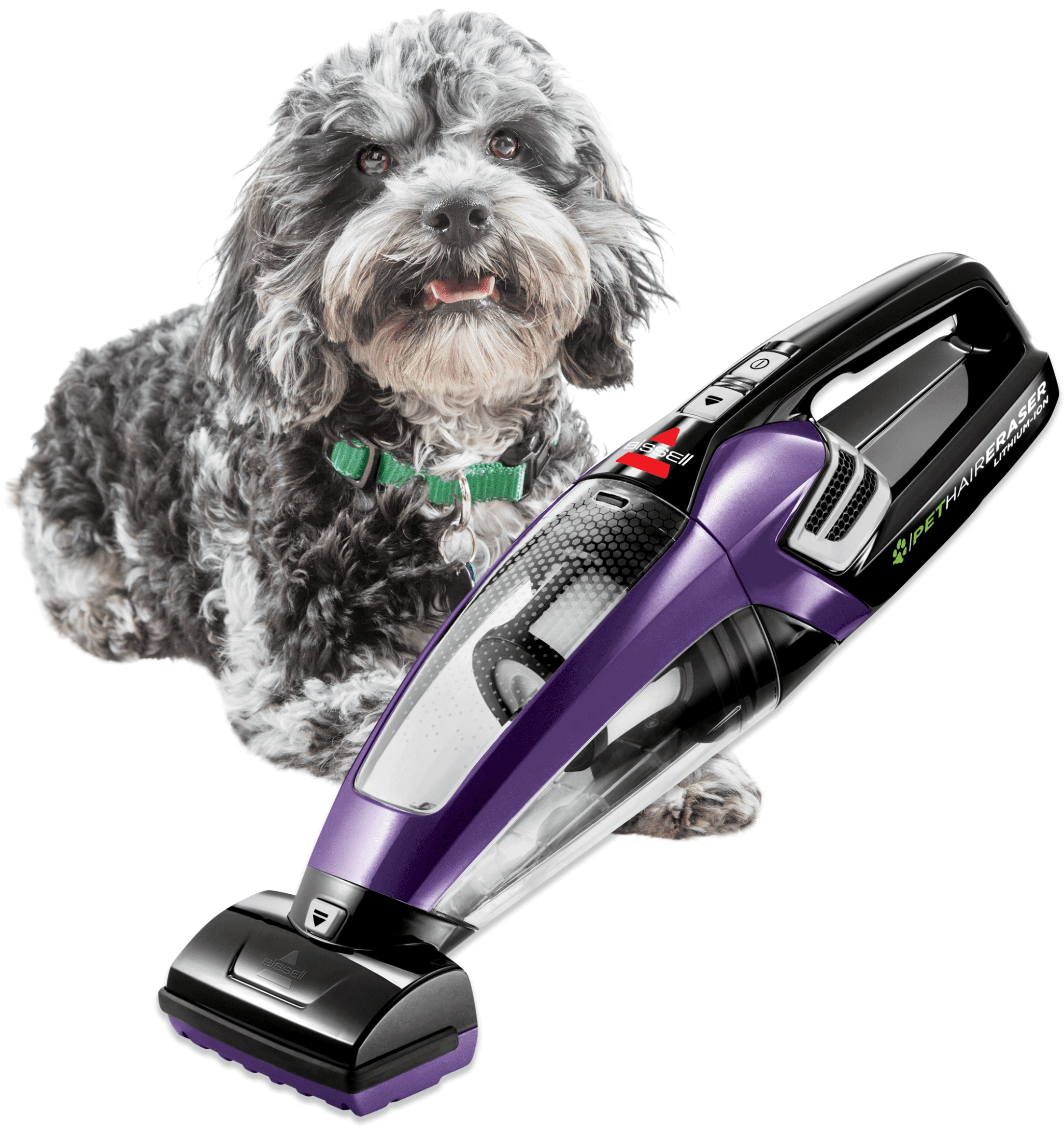 BISSELL Pet Hair Eraser Lithium Ion Cordless Pet Hand Bagless Vacuum   Grapevine Purple/Black Accents   2390