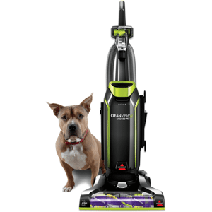 BISSELL CleanView Bagged Pet Upright Vacuum Cleaner   Black/Chacha Lime Accents   20193