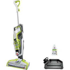 BISSELL CrossWave Turbo Hard Floor and Area Rug Wet Dry Vacuum   White/Titanium/ Chacha Lime Accents   3888A