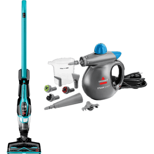 BISSELL ReadyClean Cordless Stick Vacuum plus FREE Steam Shot Exclusive Bundle   B0617