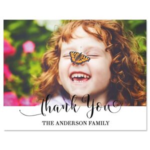 Colorful Images Custom Horizontal Cheerful Thank You Photo Note Cards