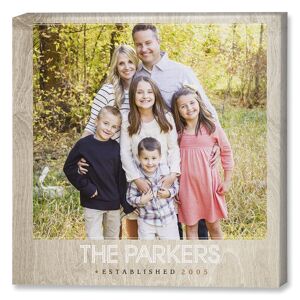 Colorful Images Light Wood Photo Canvas - 12x12