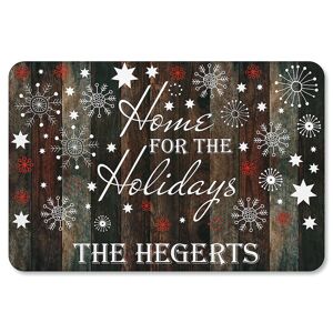 Colorful Images Holiday Home Personalized Christmas Doormat