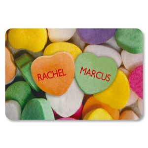 Colorful Images Candy Heart Custom Doormat