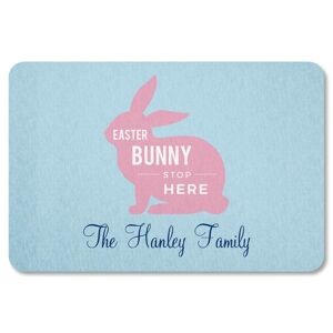 Colorful Images Custom Easter Bunny Stop Here Doormat