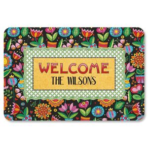 Colorful Images Mary Engelbreit Custom Floral Welcome Mat
