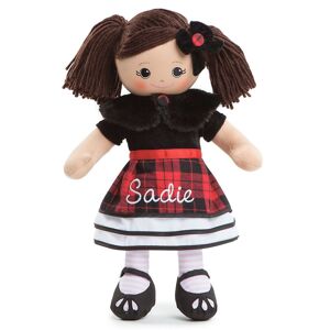 Current Catalog Hispanic Rag Doll in Plaid Dress