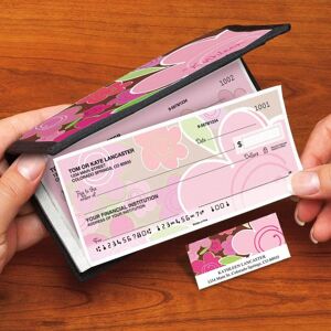 Current Catalog Shades of Pink Side-Tear Duplicate Checks with Matching Address Labels