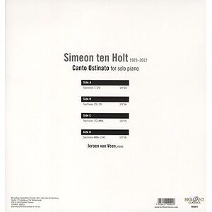 Ten Holt: Canto Ostinato for Solo Piano