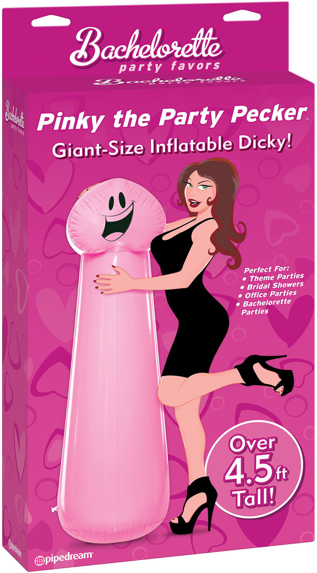 PD Products LLC Pipe Dreams Bachelorette Party Favors Pinky the Party Pecker Giant-Size Inflatable Dicky!