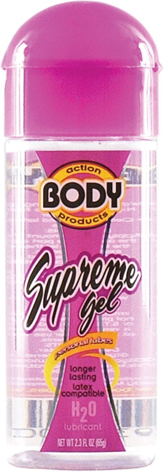 Adam and Eve Body Action Supreme Water Based Gel - 2.3 oz Bottle