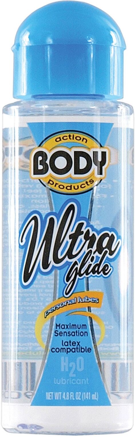 Adam and Eve Body Action Ultra Glide Water Based - 4.8 oz Bottle