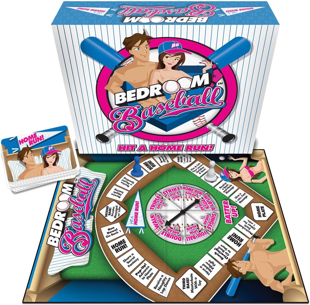 Adam and Eve Bedroom Baseball Board Game