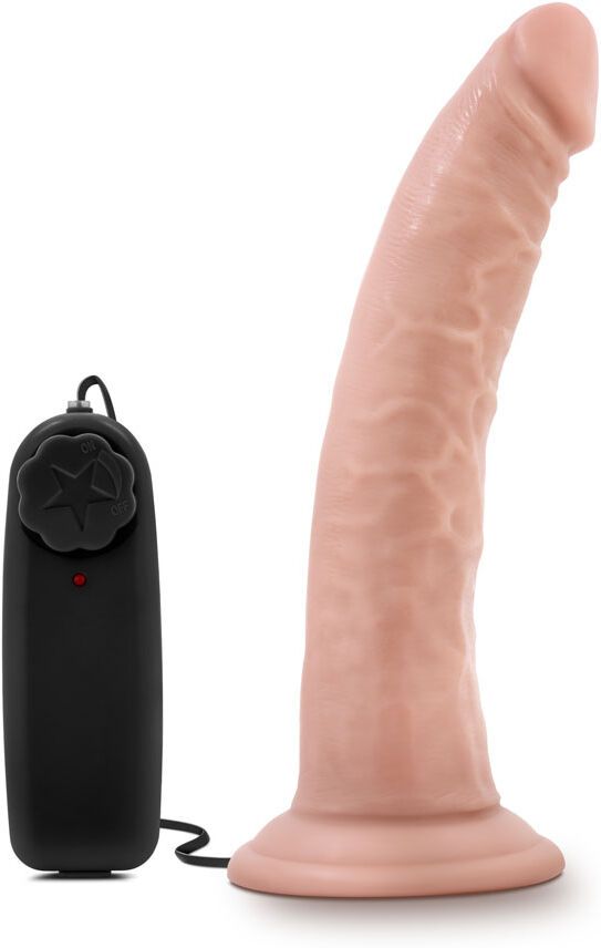 Blush Novelties Dr. Skin - Dr. Dave - 7 Inch Vibrating Cock With  Suction Cup - Vanilla Ea