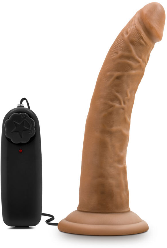 Blush Novelties Dr. Skin - Dr. Dave - 7 Inch Vibrating Cock With  Suction Cup - Mocha