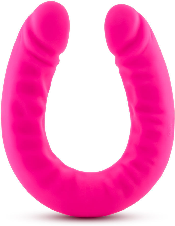 Blush Novelties Ruse - 18 Inch Silicone Slim Double Dong - Hot  Pink