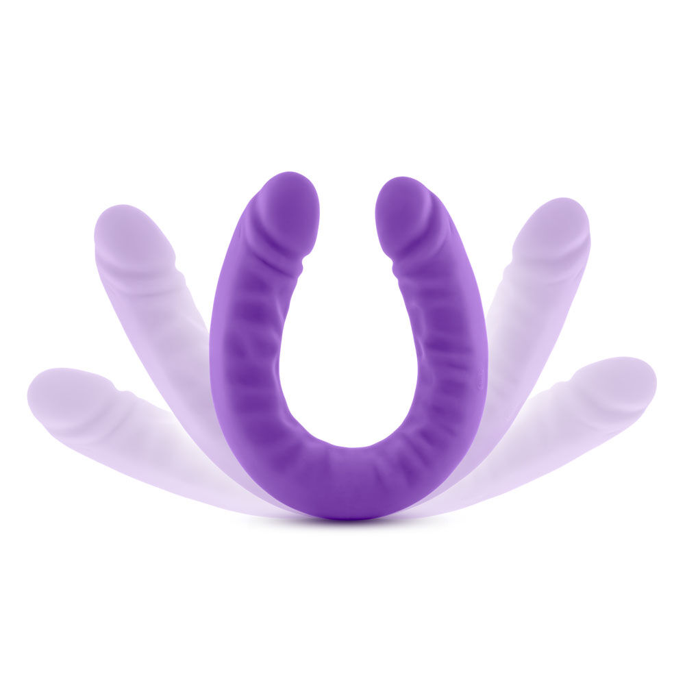 Blush Novelties Ruse - 18 Inch Silicone Slim Double Dong - Purple