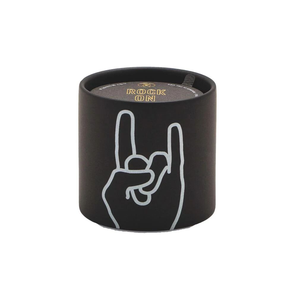Paddywax Impressions 5.75 oz Candle - Leather + Oakmoss "Rock On"
