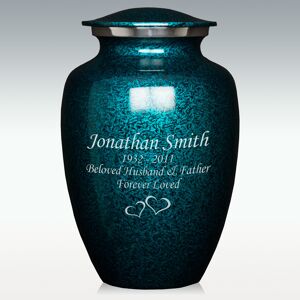 Perfect Memorials Extra Large Deep Sea Brushed Cremation Urn - Engravable