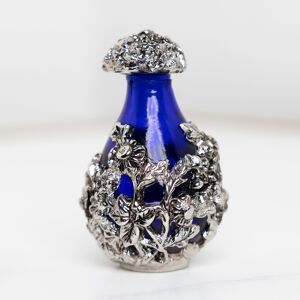 Perfect Memorials Silver Victorian Glass Keepsake Cremation Urn