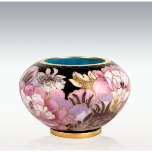 Perfect Memorials Pink Floral Keepsake Candle Holder Cloisonne Cremation Urn