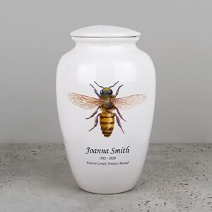 Perfect Memorials Bee Ceramic Cremation Urn - Engravable