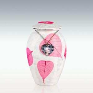 Perfect Memorials Rose Leaves Handmade Grecian Biodegradable Cremation Urn