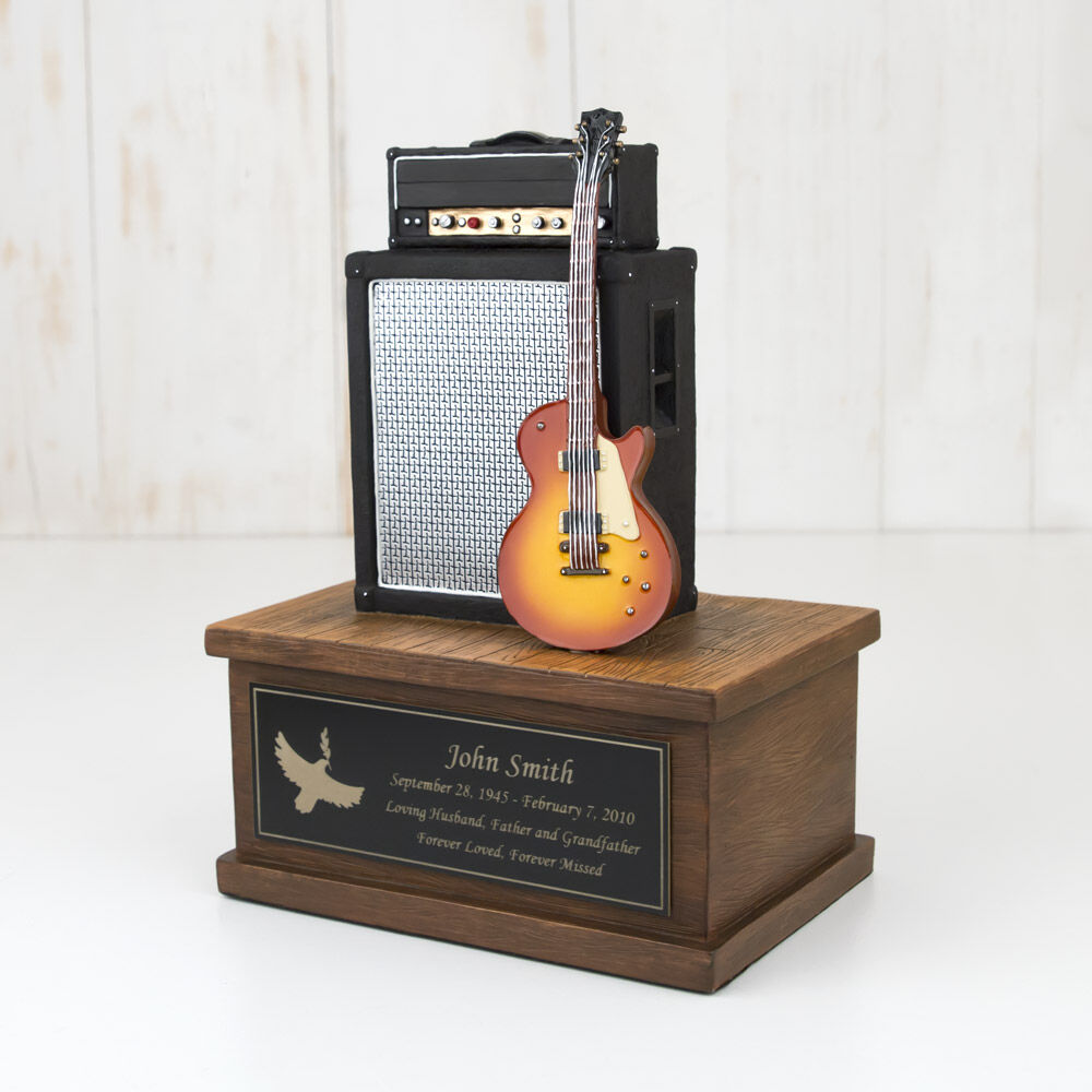 Perfect Memorials Small Electric Guitar Cremation Urn - Engravable