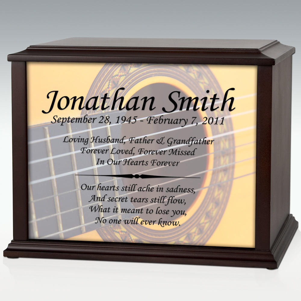 Perfect Memorials XL Acoustic Guitar Infinite Impression Cremation Urn-Engravable