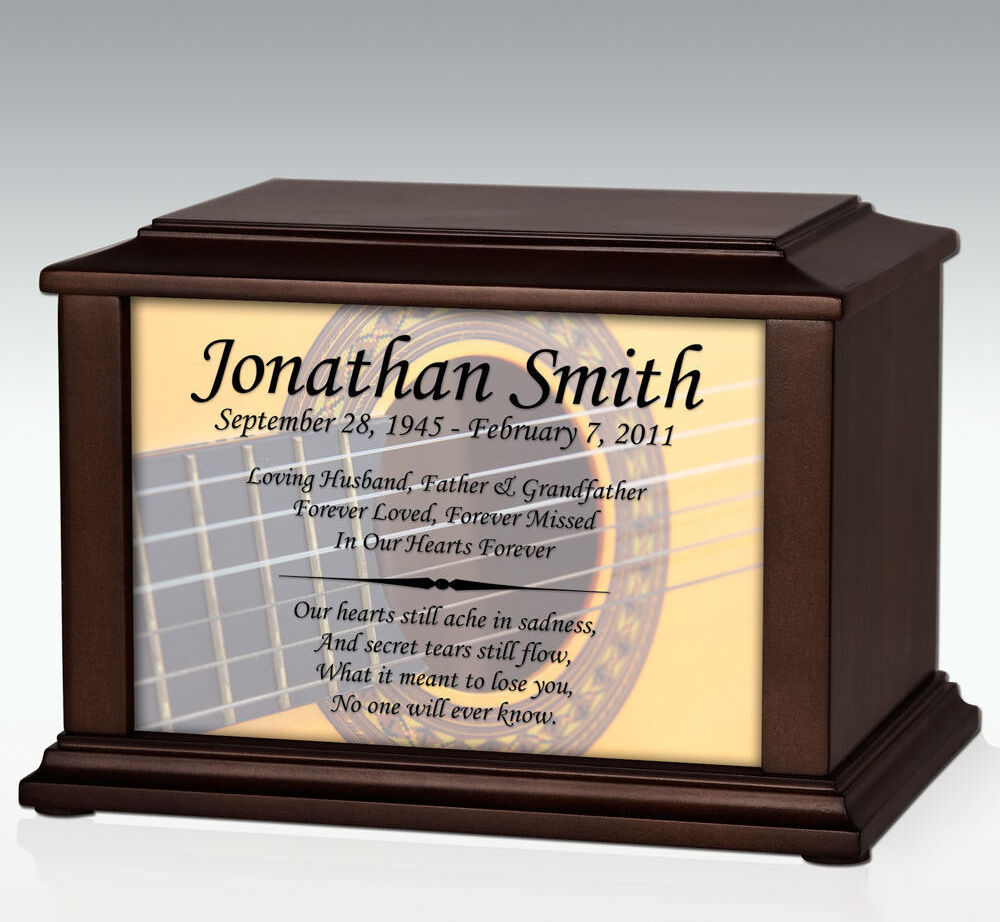 Perfect Memorials Large Acoustic Guitar Infinite Impression Cremation Urn