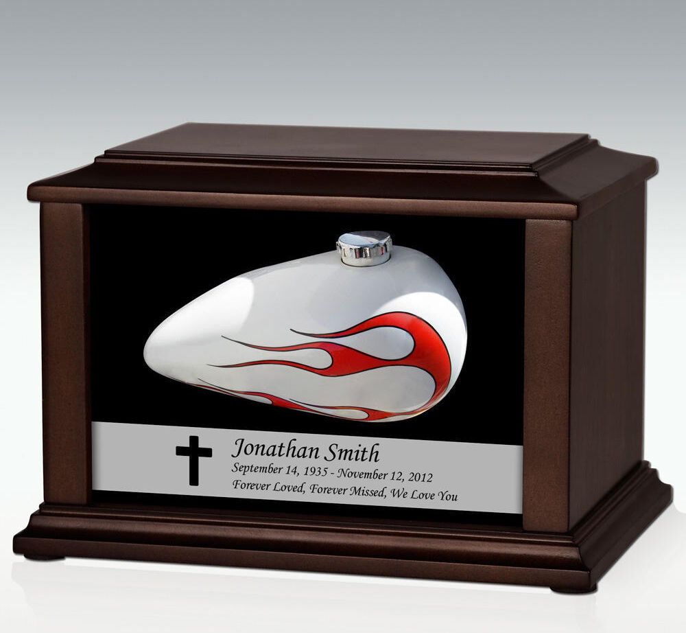 Perfect Memorials Large Motorcycle Gas Tank Infinite Impression Cremation Urn