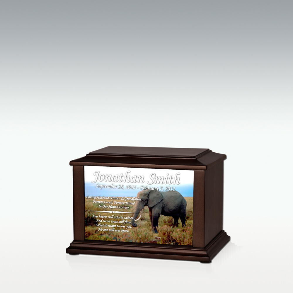 Perfect Memorials XS African Elephant Infinite Impression Cremation Urn