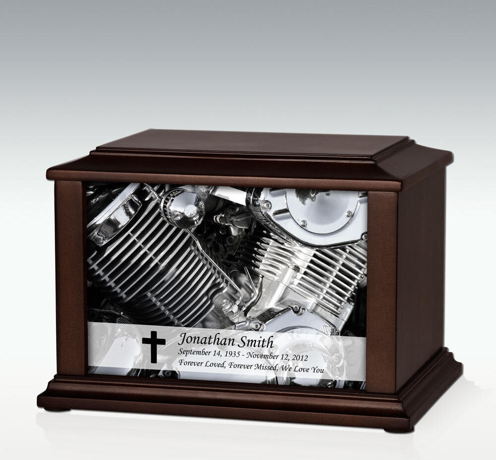 Perfect Memorials Medium Motorcycle Engine Infinite Impression Cremation Urn